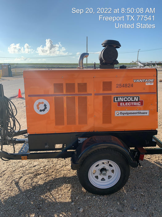 2022 Lincoln Electric Vantage 549X Crosslink Technology, Trailer Mounted, ES Decals, T3