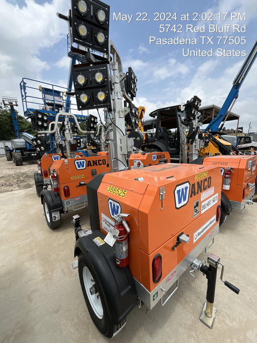 2024 Wanco WLTT-4MM4K Diesel, Deep Sea Controller, Shore Power Plug, Auto Start, (4) 350W LED Floodlights, 4kW Generator, 60 Gal Fuel Tank, 2" Ball, T3