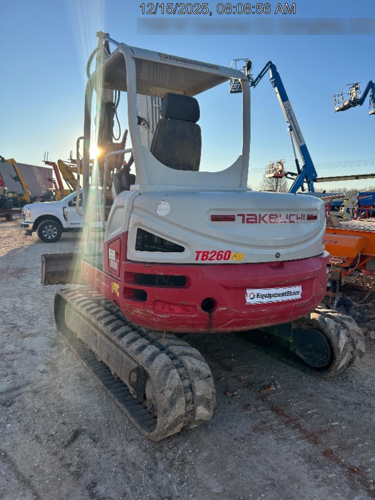 2019 Takeuchi TB260 Takeuchi TB260 Canopy w/Rubber Tracks, Auxiliary Hydraulics, Standard Blade, Manual QC