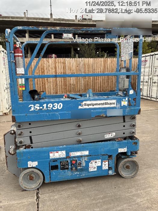 2019 Genie GS-1930 Fixed Rails with Chain Entry