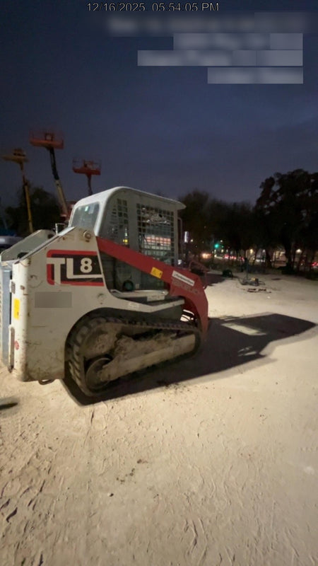2020 Takeuchi TL8CR Cab/Heat/Air, 74hp, Hydraulic QC w/76" HD Bucket w/ Smooth Bolt on Edge, 76" HD Bucket w/Teeth