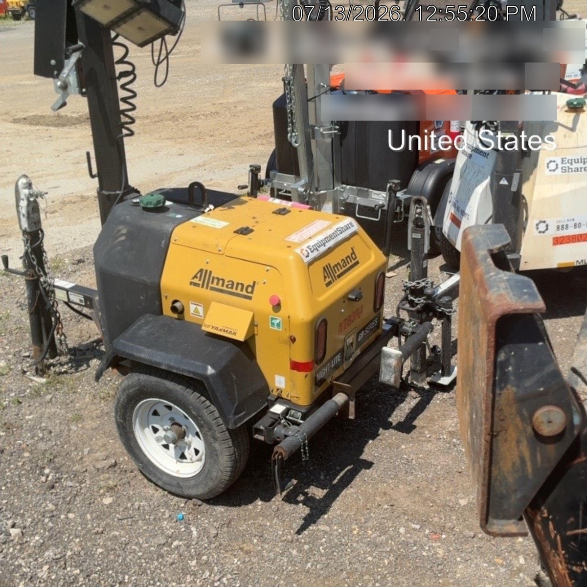 Allmand NLV3GR 3kW Light Plant - LED