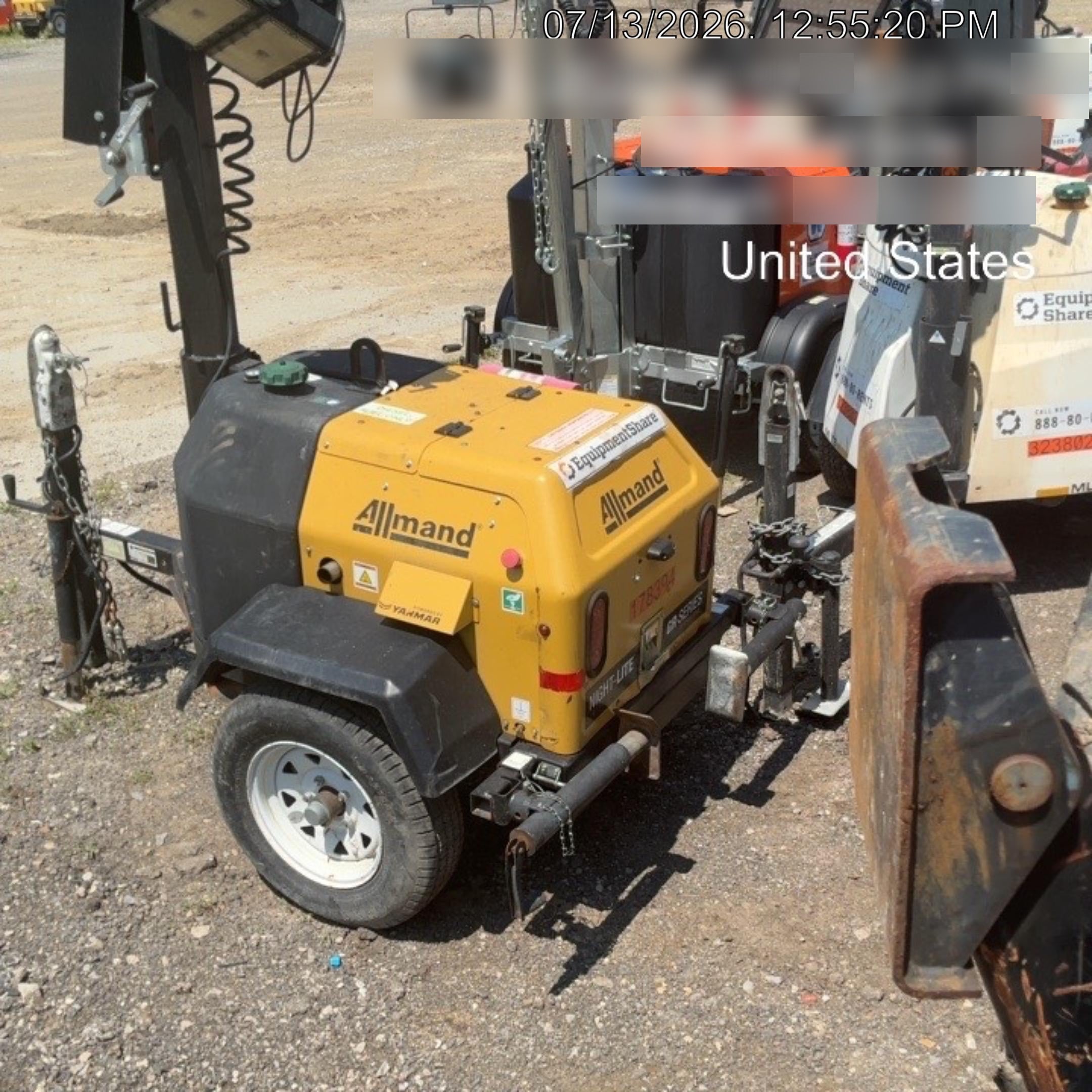 Allmand NLV3GR 3kW Light Plant - LED