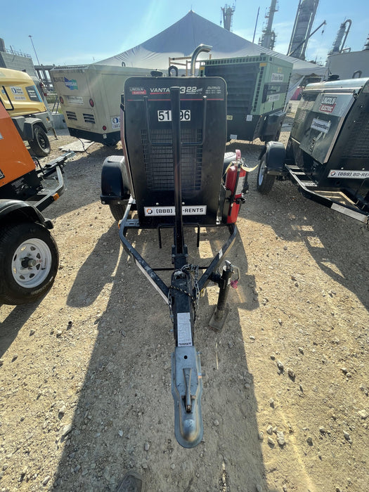 2019 Lincoln Electric Vantage 322 Welder Ready-Pak 3, Two wheel trailer, Fender and Light kit, Cable Rack