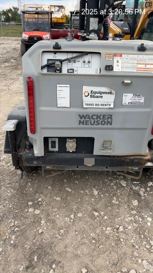 2019 Wacker Neuson LTV6L-MH Mobile Light Tower w/Fuel Level Sensor Installed