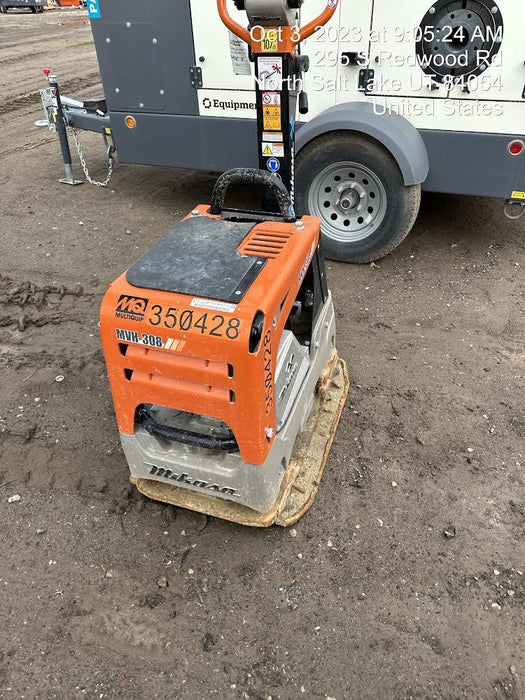 2023 Multiquip MV308GH Honda GX270, 18" Plate, Tachometer