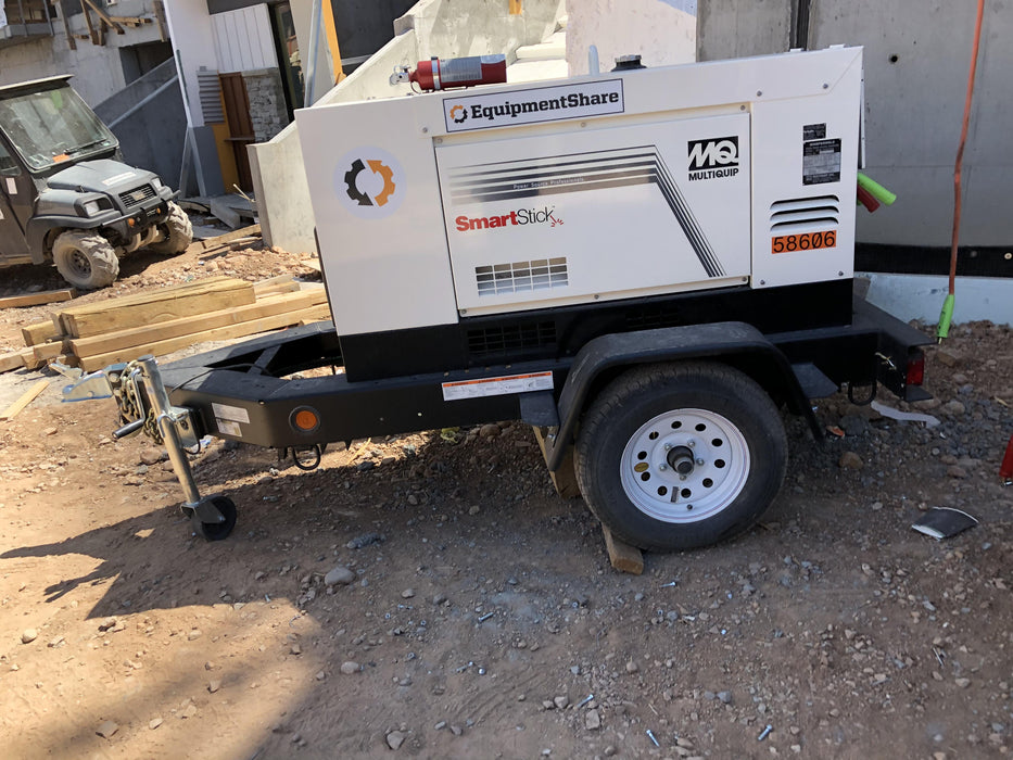 2020 Multiquip DLW400ESA4 400 amp Welder, 14kW, 120/240V, T4F Kubota, Trailer