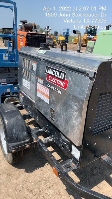 2018 Lincoln Electric Vantage 322 Lincoln Vantage 322 Welder Ready Pak 3 - Vantage 322, Trailer, Fender and light kit, Cable rack