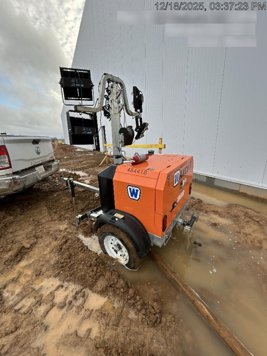 2024 Wanco WLTT-4MM4K Diesel, Mitsubishi L2E, 9.0HP @1800 rpm, Deep Sea Controller, Shore Power Plug, Auto Start, (4) 350W LED Floodlights, 4kW Generator, 60 Gal Fuel Tank, 2" Ball, T3