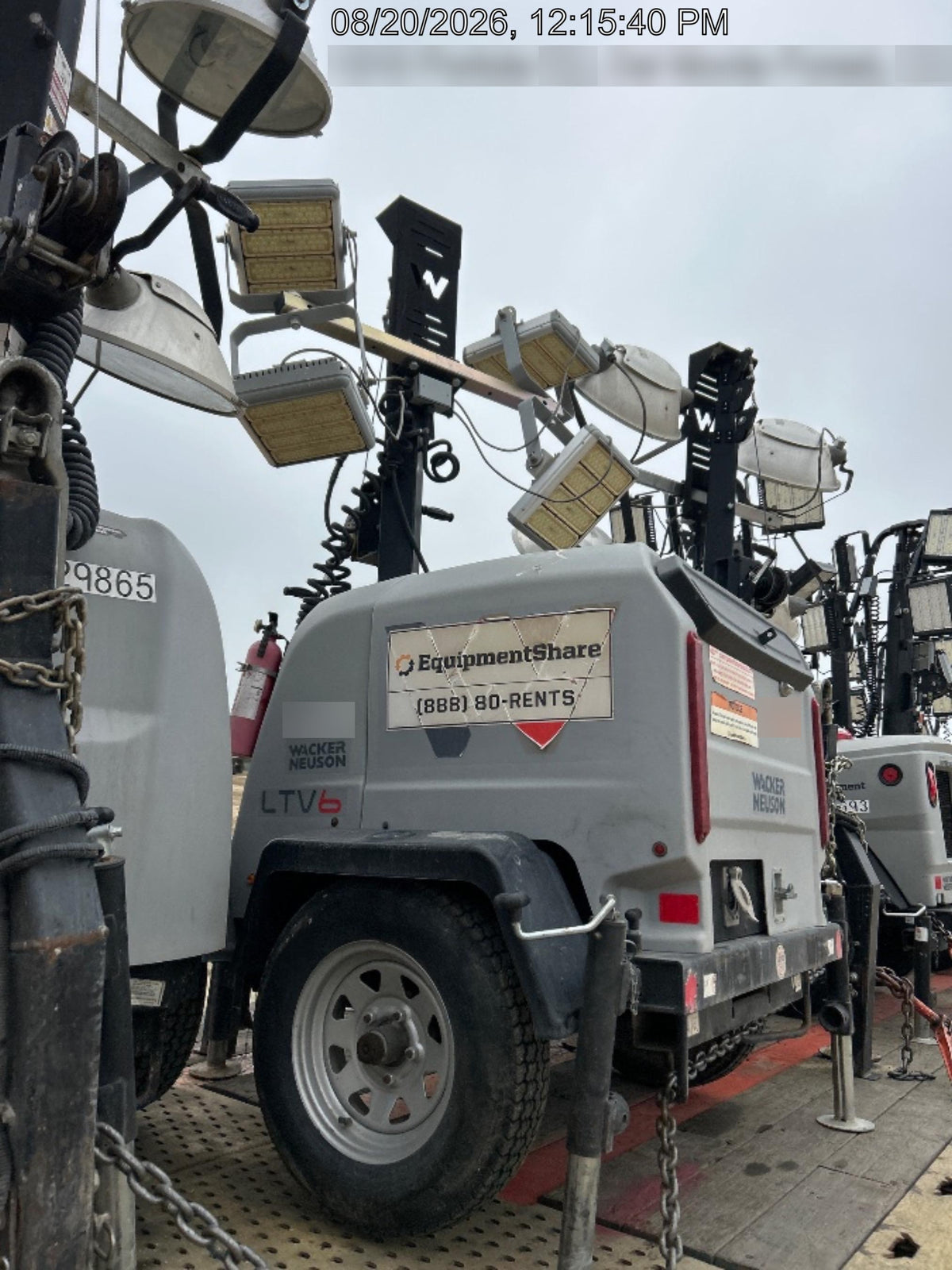 Wacker Neuson LTV6K LED Lighting 300W- Vertical Mast