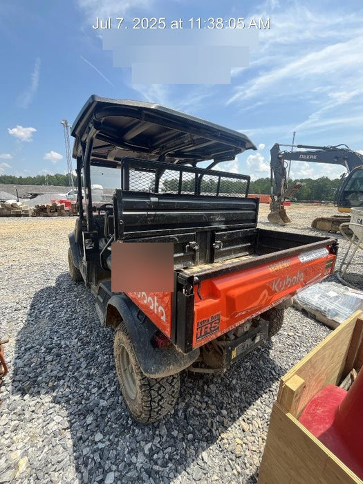 2021 Kubota RTV-X1140W-H Plastic Canopy, Windshield Acrylic Clear, LED Strobe Light, Wire Harness Kit, Back up Alarm