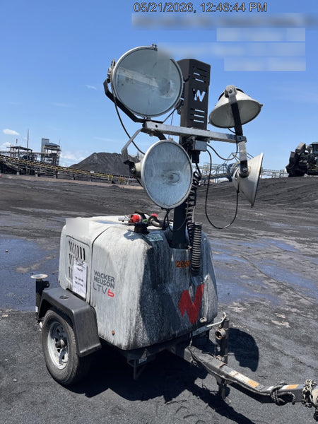 2018 Wacker Neuson LTV6L-MH Wacker Neuson LTV6L Mobile Light Tower w/Fuel Level Sensor Installed