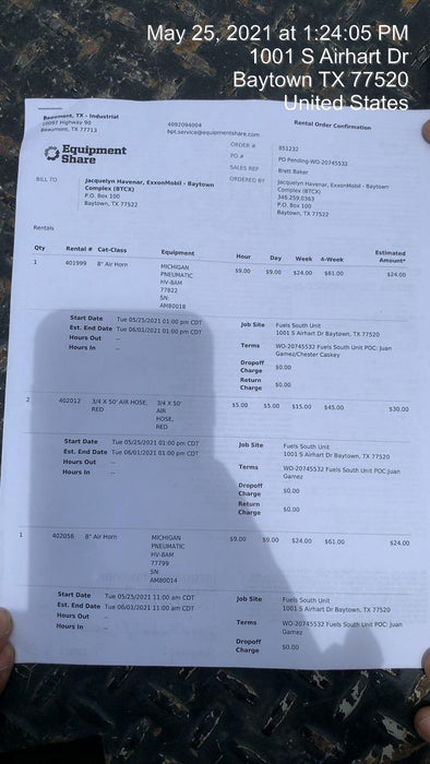2020 MICHIGAN PNEUMATIC HV-8AM