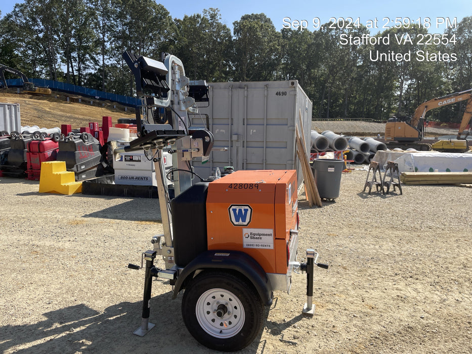 2024 Wanco WLTT-4MM4K Diesel, Deep Sea Controller, Shore Power Plug, Auto Start, (4) 350W LED Floodlights, 4kW Generator, 60 Gal Fuel Tank, 2" Ball, T3