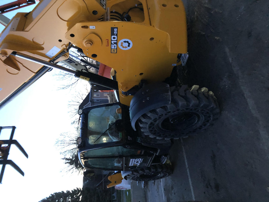 2020 JCB 510-56 Cab/Heat/Air, Solid Tires, Work Lights, Beacon, Aux Hydraulics, Back up Alarm, Lifting Eye, ES Decals