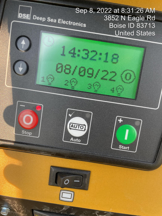 2022 Allmand NLV3GR (4) LED Light Fixture 350W, 23' Vertical Mast, 3kW Prime, Towable, ES Decals, T3