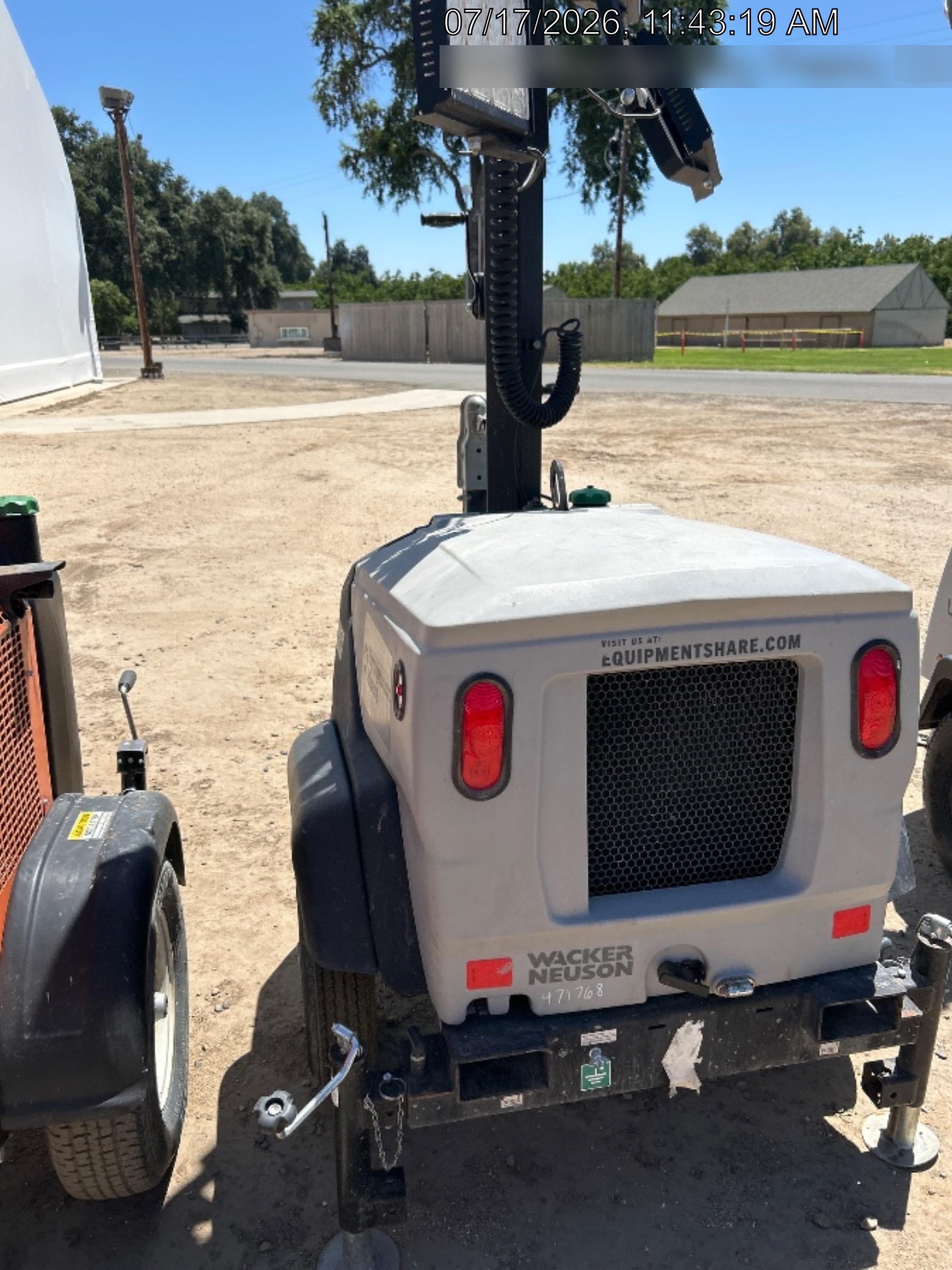 2024 Wacker Neuson LTT4 Diesel, Kohler KDW702, Deep Sea Controller, Auto Start, LED 320W, Bypass Outlet, T3