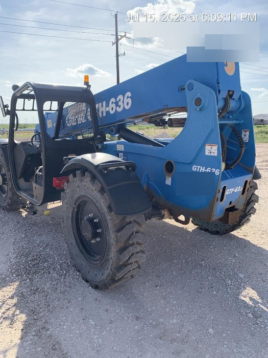 2018 Genie GTH-636 Genie GTH-636 w/Open ROPS, Work Lights, Solid Tires, RH Cab Mesh, Beacon, 48" Carriage and Forks