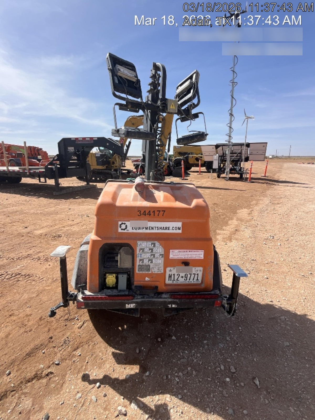 2023 Generac MLT2 Diesel, Flex Switch 120V Input, Powerzone Controller, (4) 320W LED Lights, 4kW Generator, 39.9 Gal Fuel Tank, 2" Ball, T3