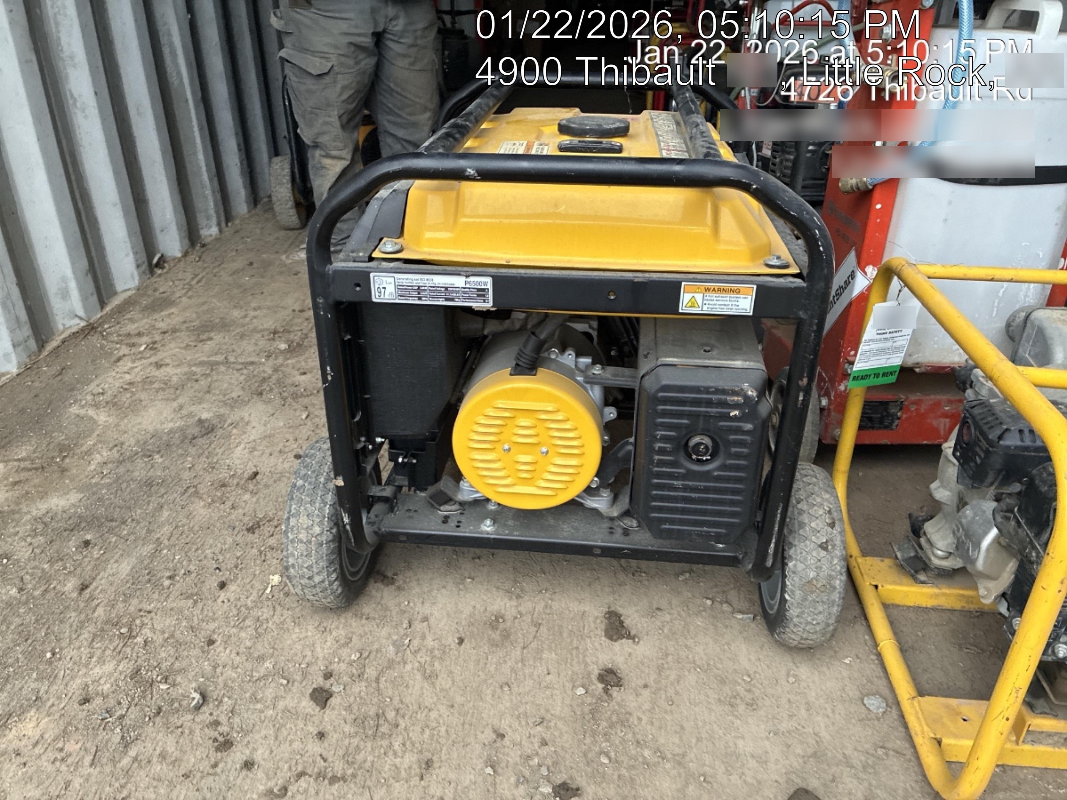 2023 Atlas Copco P6500W 5.5kW, AC390FD Gasoline Engine, Wheel & Handle Kit, (2) 120V Duplex 15A + (1) 120/240V 30A Twist Lock