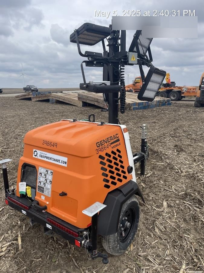 2024 Generac MLT2 Diesel, Flex Switch 120V Input, Powerzone Controller, 
(4) 320W LED Lights, 4kW Generator, 39.9 Gal Fuel Tank, 2" Ball, T3