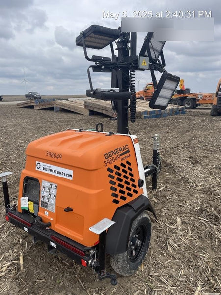 2024 Generac MLT2 Diesel, Flex Switch 120V Input, Powerzone Controller, 
(4) 320W LED Lights, 4kW Generator, 39.9 Gal Fuel Tank, 2" Ball, T3