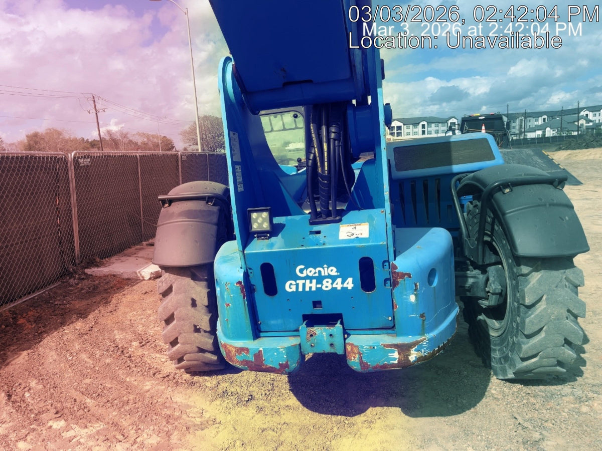 2018 Genie GTH-844 Genie GTH-844 w/Enclosed Cab w/HVAC, Work Lights, Solid Tires, Beacon, 60" Carriage and Forks