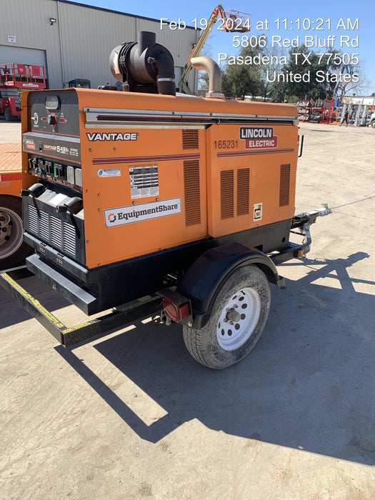 2021 Lincoln Electric Vantage 549X Ready Pak 3, ORANGE (includes trailer, cable rack, fender light kit)