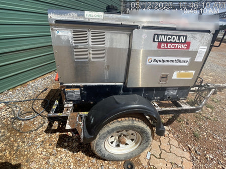 2019 Lincoln Electric Vantage 322 Welder Ready-Pak 3, Two wheel trailer, Fender and Light kit, Cable Rack