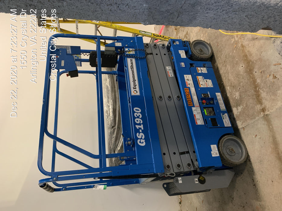 2020 Genie GS-1930 Fixed rails with chain entry gate - Pre A92.20