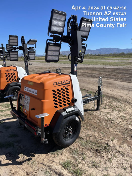 2024 Generac MLT2 Diesel, Flex Switch 120V Input, Powerzone Controller, 
(4) 320W LED Lights, 4kW Generator, 39.9 Gal Fuel Tank, 2" Ball, T3