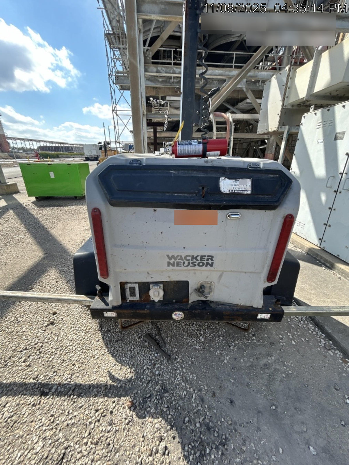 2019 Wacker Neuson LTV6L-MH Wacker Neuson LTV6L Mobile Light Tower w/Fuel Level Sensor Installed