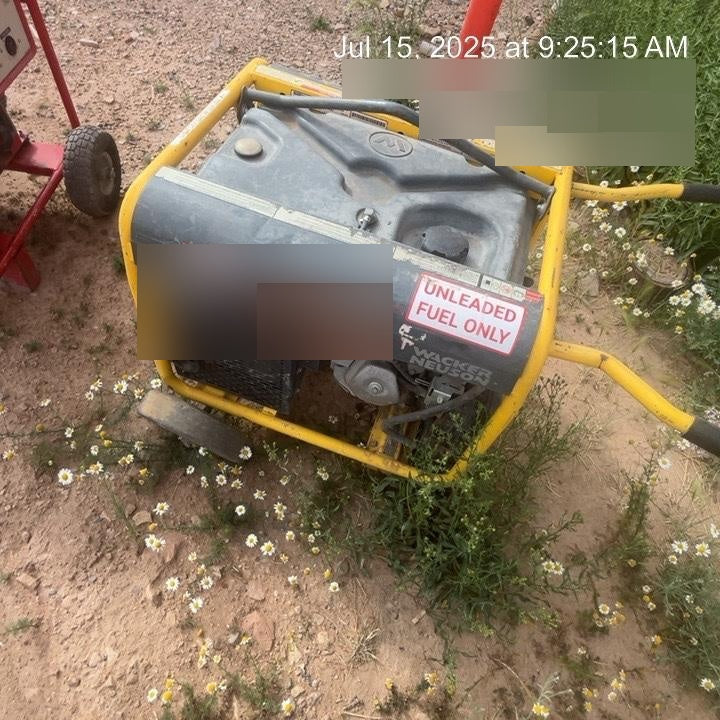 2018 Wacker Neuson GP6600A Wacker Neuson GP6600A Portable Generator, 6 kW