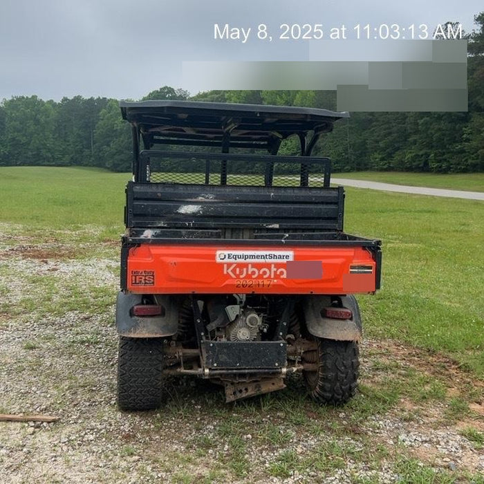 2022 Kubota RTV-X1140W-H Plastic Canopy, Windshield Acrylic Clear, LED Strobe Light, Wire Harness Kit, Back up Alarm