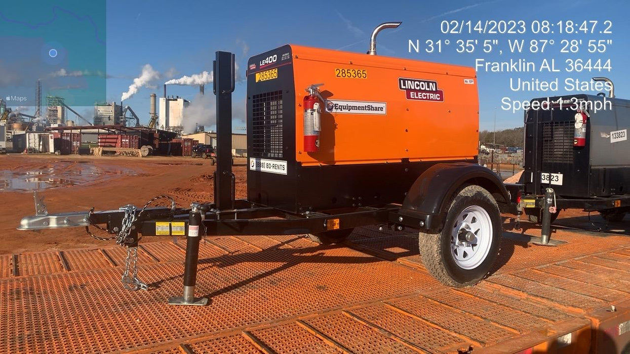 2022 Lincoln Electric LE400 Kubota V1505, Trlr, Cable Rack, Light Kit, ES Decals, T3