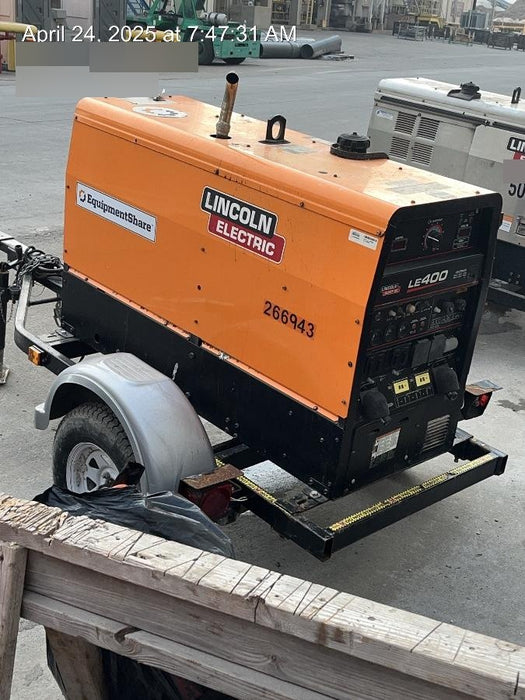 2022 Lincoln Electric LE400 Kubota V1505, Trlr, Cable Rack, Light Kit, ES Decals, T3