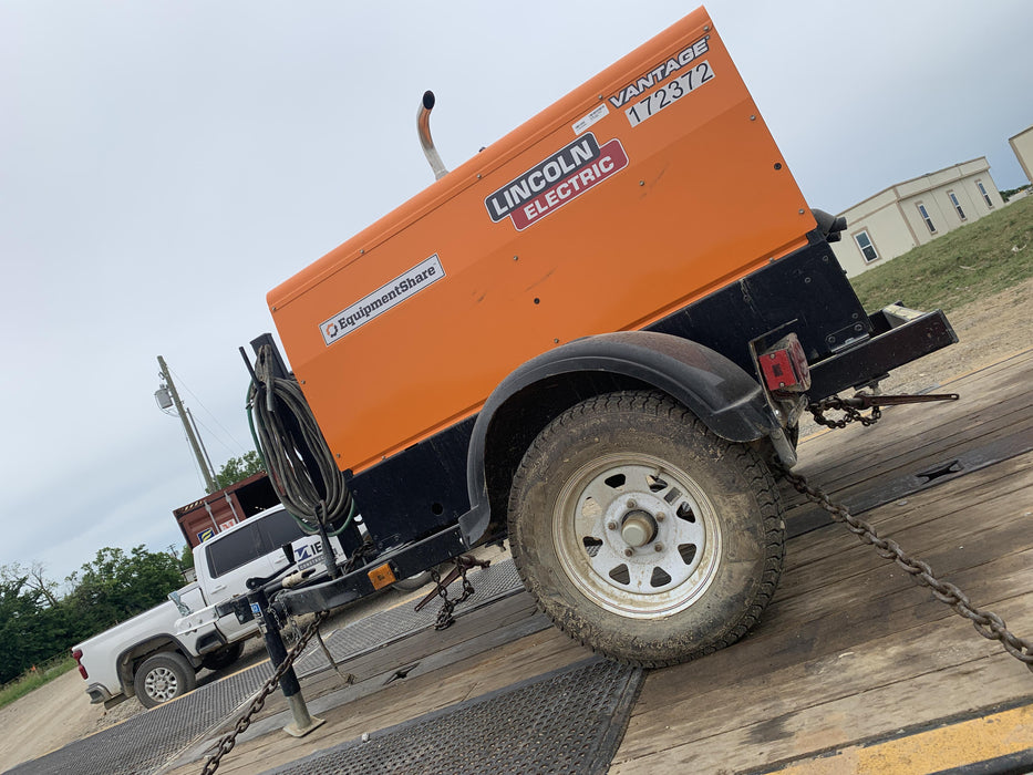 2021 Lincoln Electric Vantage 322 Vantage 322 Ready Pak 3 w/ Decals, ORANGE (includes trailer, cable rack, fender light kit) NO Telematics