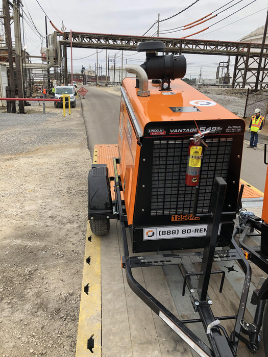 2021 Lincoln Electric Vantage 549X Ready Pak 3, ORANGE (includes trailer, cable rack, fender light kit)