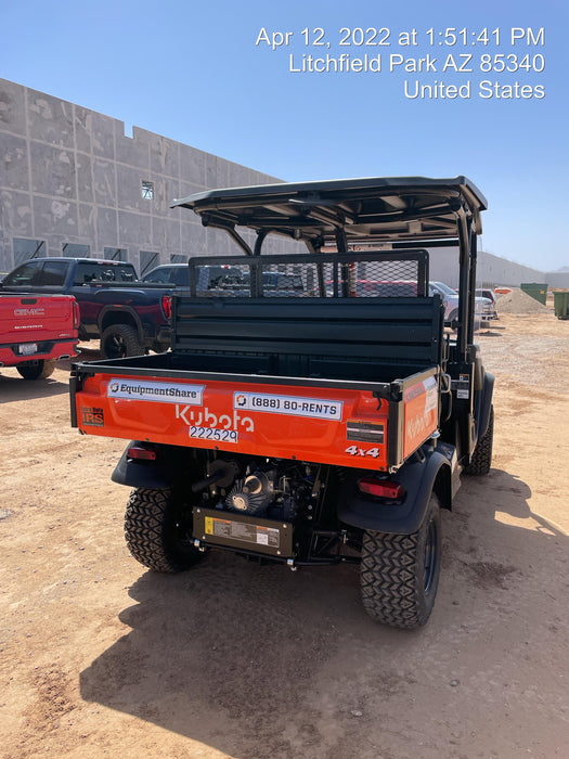 2022 Kubota RTV-X1140W-H Plastic Canopy, Windshield Acrylic Clear, LED Strobe Light, Wire Harness Kit, Back up Alarm