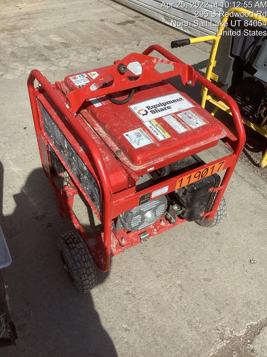 2020 Multiquip GA6HR Gen 6kW Honda GX340 GFCI Wheel Kit