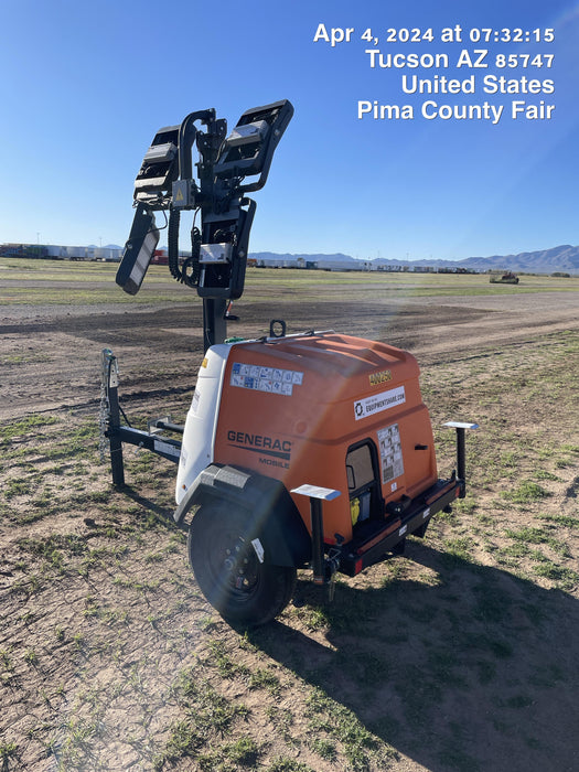 2024 Generac MLT2 Diesel, Flex Switch 120V Input, Powerzone Controller, 
(4) 320W LED Lights, 4kW Generator, 39.9 Gal Fuel Tank, 2" Ball, T3