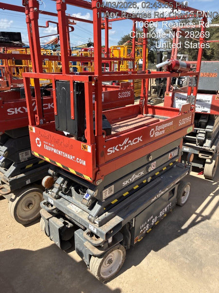 2024 Skyjack SJ3219 Electric Drive, Sld NM Tires, DBcns, RFRails, Power to Platform, T3 + Access Control