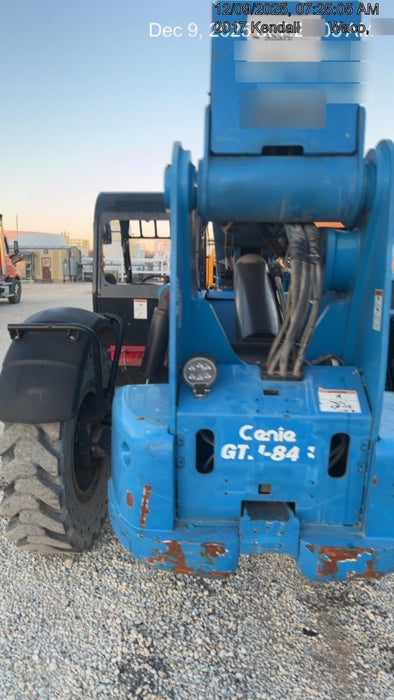 2019 Genie GTH-844 Canopy, Solid RT Tires, LED Work Lights, Beacon 60" QA Carriage, 48" Forks