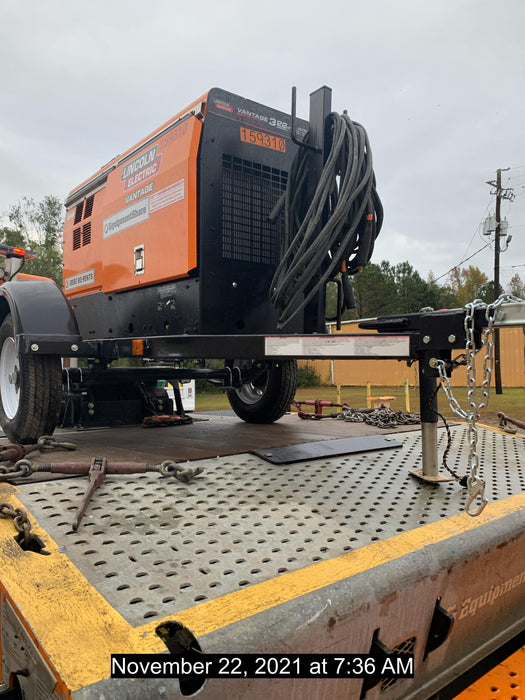 2021 Lincoln Electric Vantage 322 Vantage 322 Ready Pak 3 w/ Decals, ORANGE (includes trailer, cable rack, fender light kit) NO Telematics