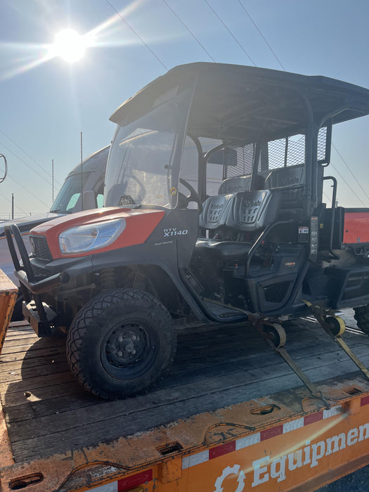 2022 Kubota RTV-X1140W-H Plastic Canopy, Windshield Acrylic Clear, LED Strobe Light, Wire Harness Kit, Back up Alarm