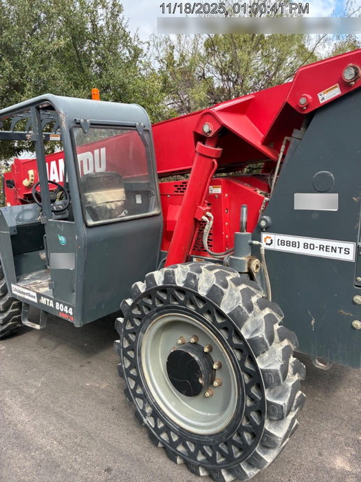 2019 Manitou MTA8044 MTA 8044 - 74 HP T4, Canopy, Worklights/Strobe, Beacon, 66" Carriage, 48" Forks, Solid Tires, Lift Hook, Aux Hydraulics