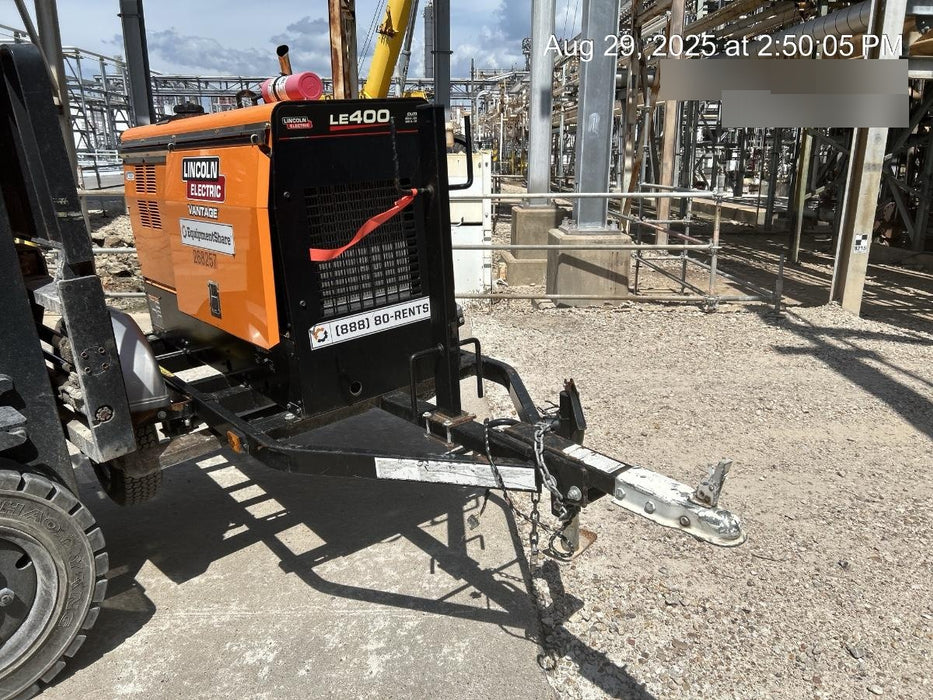 2022 Lincoln Electric LE400 Kubota V1505, Trlr, Cable Rack, Light Kit, ES Decals, T3