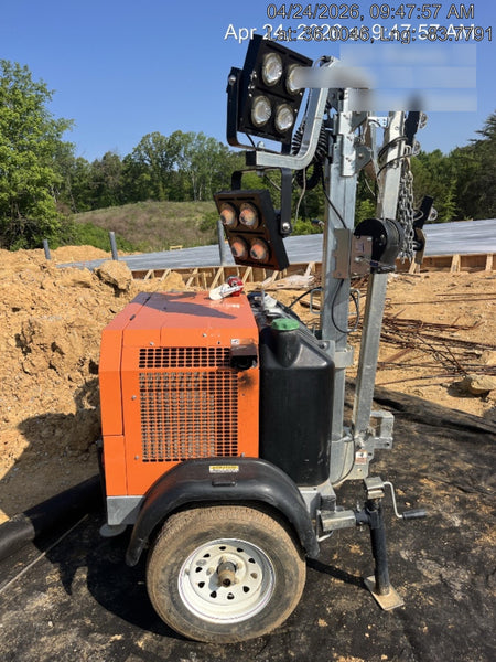 2025 Wanco WLTT-4MM4K Diesel, Mitsubishi L2E, 9.0HP @1800 rpm, Deep Sea Controller, Shore Power Plug, Auto Start, (4) 350W LED Floodlights, 4kW Generator, 60 Gal Fuel Tank, 2" Ball, T3