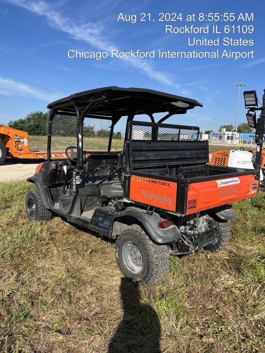 2022 Kubota RTV-X1140W-H Plastic Canopy, Windshield Acrylic Clear, LED Strobe Light, Wire Harness Kit, Back up Alarm
