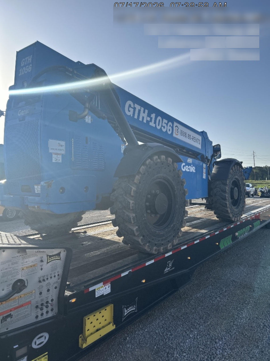 2019 Genie GTH-1056 Canopy, Solid RT Tires, LED Work Lights, Beacon 60" QA Carriage, 60" Forks